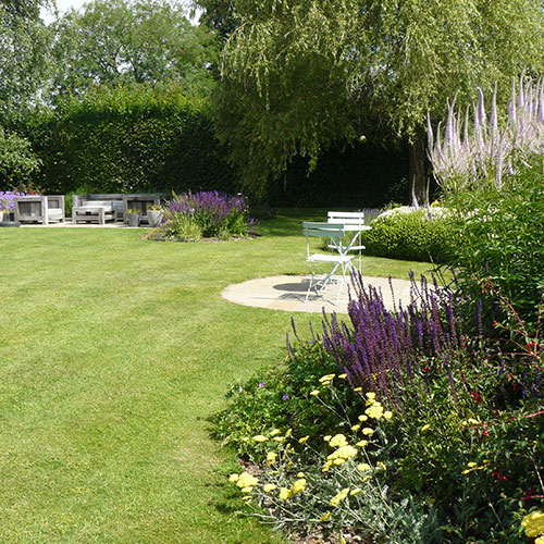 Hertfordshire Barn Garden Multiple Seating Areas